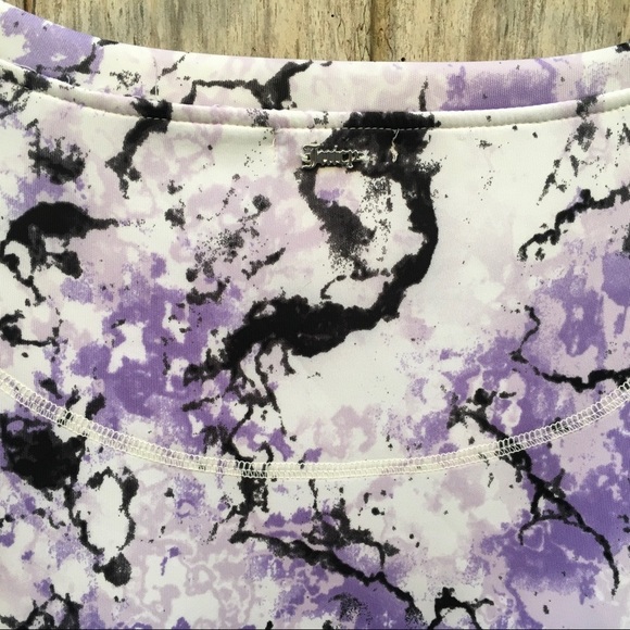 Juicy Couture Purple Abstract Scuba Long Sleeve Crew Neck Sweatshirt Medium - Picture 6 of 8